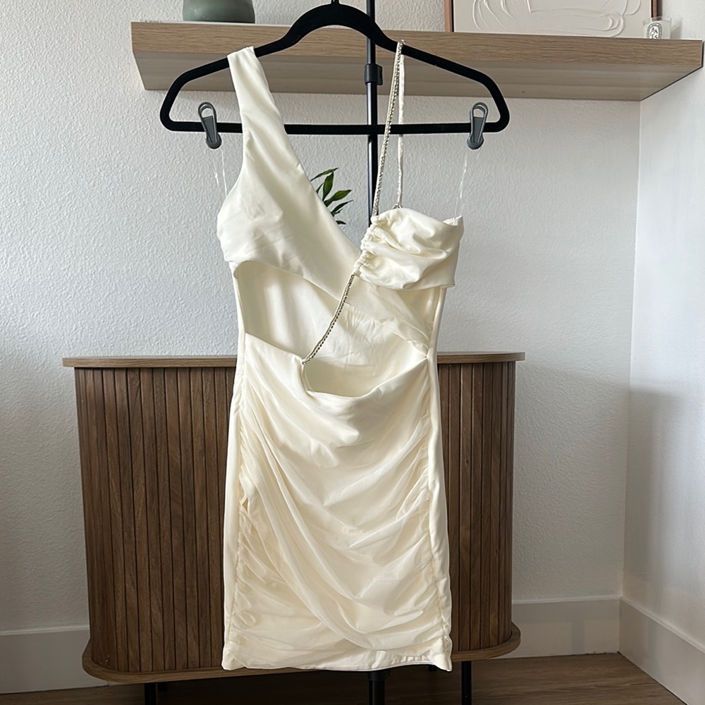 Oh Polly Elegant Cream Dress